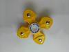 BLCR Four-Spinner Fidget Toy "Yellow Cross" Plastic 4 minute EDC Hand Spinner for Autism and ADHD